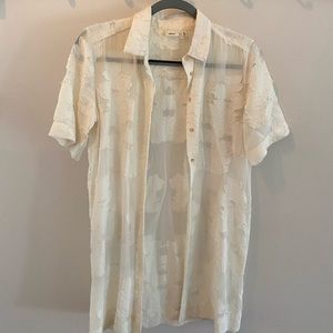 Like-new Wilfred shirt-style short-sleeved jacket